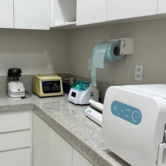 Central de esterilização com autoclave