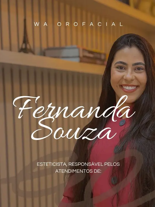 Publicação do Instagram: apresentação da esteticista Fernanda Souza